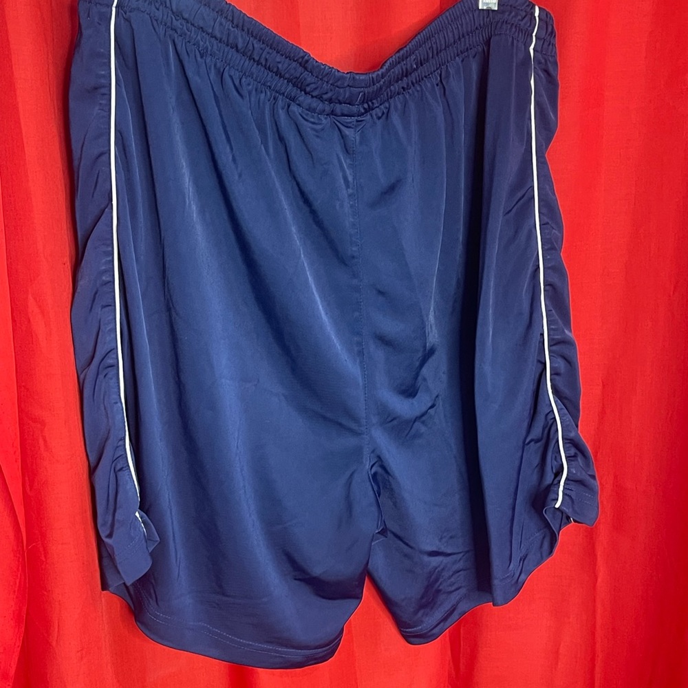 Navy blue with stripe athletic works men’s shorts